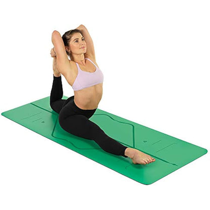 Liforme Travel Yoga mat – Patented Alignment System, Warrior-like Grip, Non-slip, Eco-friendly and Biodegradable, Ultra-lightweight, Sweat resistant, Long, Wide and Thick
