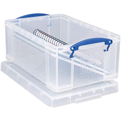 Really Useful Box Plastic Storage 9 Litre Clear