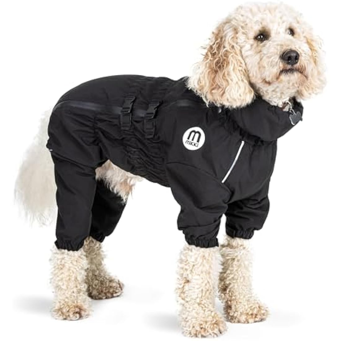 Mikki Doodles Dog Raincoat, Waterproof, Windproof, Silky Lining, Less Friction Means Less Knots & Tangles, Size Extra Small