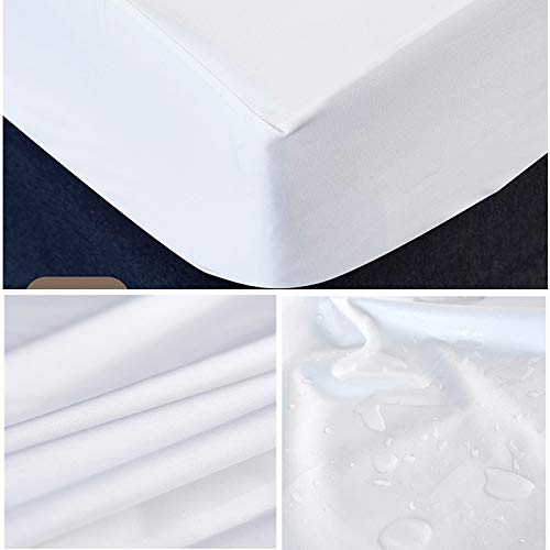 Waterproof Mattress Protector 80x200 cm Waterproof Breathable Mattress Cover with Elastic Band Fitted Sheet, 30 cm Deep (80x200cm)