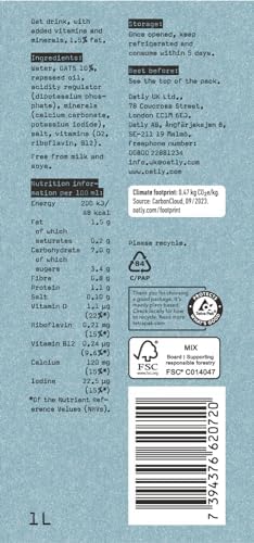 Oatly Semi Oat Drink 1 Litre (Pack of 6)