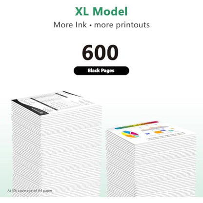 LIFOR PG-540XL 540XL Ink Cartridges Black Replacement for Canon 540 Ink Cartridges XL PG540XL PG540 PG-540 for Canon Pixma TS5150 MG3600 MG3650S TS5151 MG3650 MG4250 MX475 TS5100 MG3250 MG4200(2-pack)