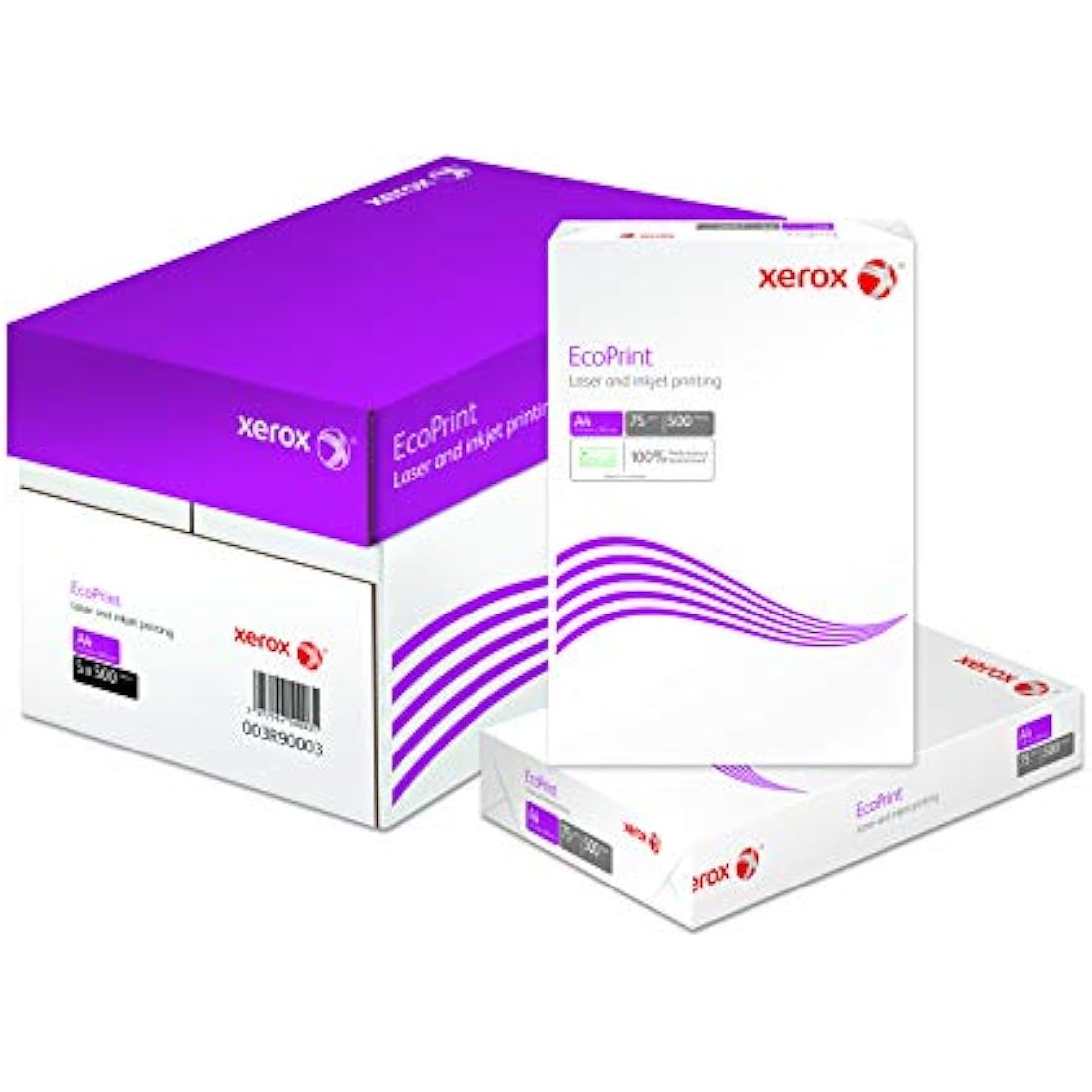 Xerox EcoPrint Multifunction Paper 75 g/m2 A4 25 Reams of 500 Sheets 12.500 Sheets White Pack of 5