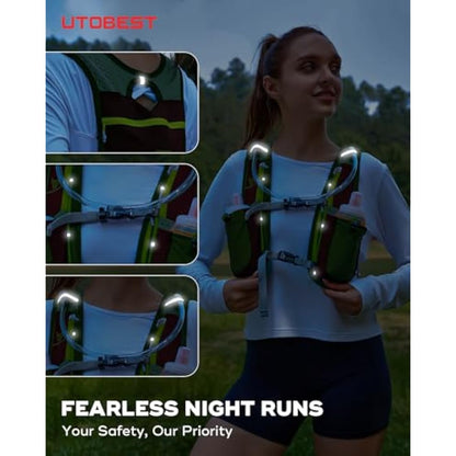 UTOBEST Running Vest Running Backpacks Lightweight Functional Hydration Pack 5L, with 1.5L Hydration Bladder