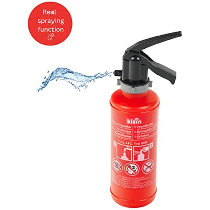 Klein Firefighter Set, 7-part with Helmet, Torch, Fire Extinguisher & More, Ages 3+, Packaging Dimensions: 52.4cm x 35cm x 20cm