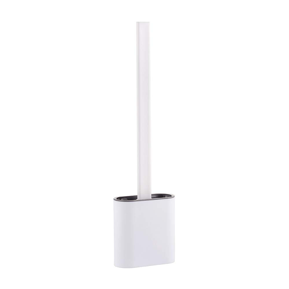 Ibergrif Silicone Toilet Brush and Holder Set, Quick Drying, Deep Cleaning