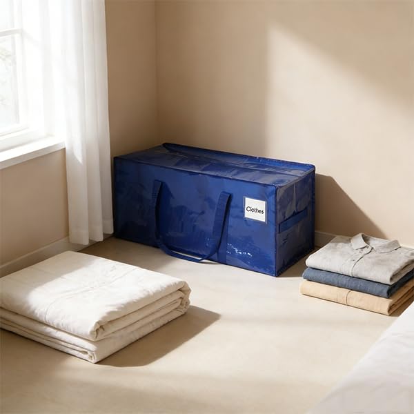 6 Pack Heavy Duty Moving Bags with Handles, Waterproof Foldable Storage Bags, Moving Boxes Large Strong
