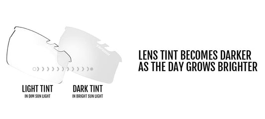 TIFOSI Crit Crystal Black Fototec Light Night Lens Sunglasses: Fototec photochromic lens, lightweight, UV protection, adjustable ear and nose pieces,