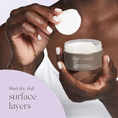 Gentle Daily Exfoliating Face Pads with PHA, Vitamin C and E Antioxidants, Green Tea and Cucumber Extracts, 60 pads