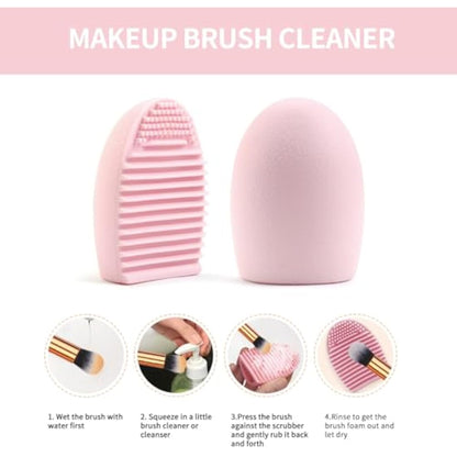 MAANGE Makeup Brushes 54 Pcs Makeup Tool Set, Multi-functional Make up Brushes Set for Foundation Eye Shadow Powder Concealers (Pink, 54 Pcs)