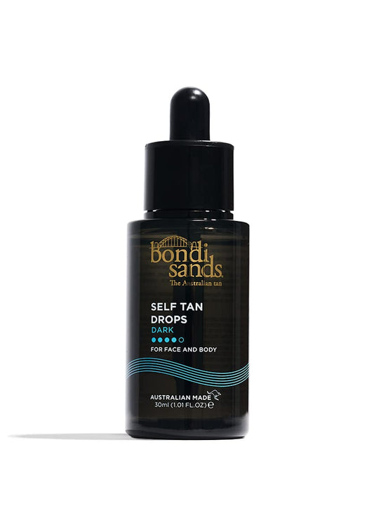 Bondi Sands Self Tan Drops - Dark 30mL | Customisable Glow | Suitable for Sensitive Skin | Vegan + Cruelty Free |30ml/1.01 FL OZ