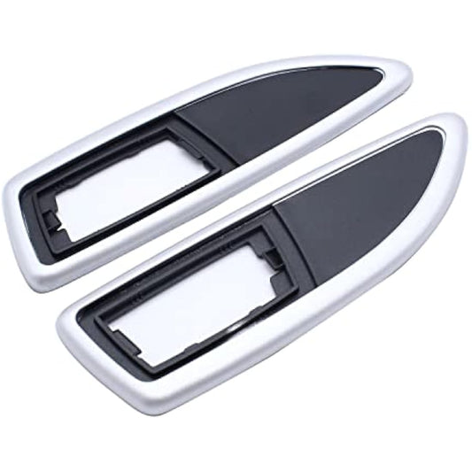1 Pair Indicator Surround Side Repeater Matte Black + Matte Silver Paint plating Compatible with Vauxhall Insignia Astra Corsa D E Zafira A B Adam H VXR 13250944 13250945 1713425