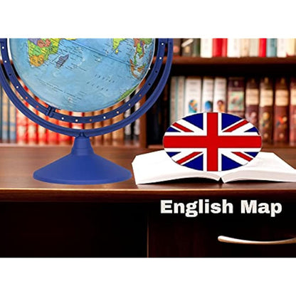 TOPGLOBE 30CM Educational World Globe All direction 360° rotating - Diameter 30cm