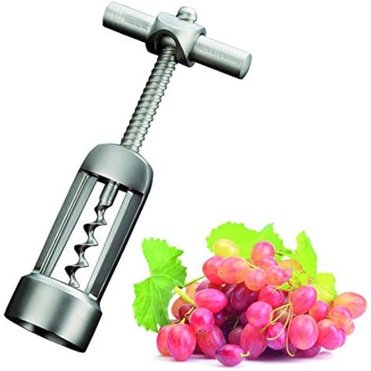 Westmark Bell Corkscrew with Cork Remover, Monopol Edition, steel/die-cast zinc, Barolo, satin finish, 62603380