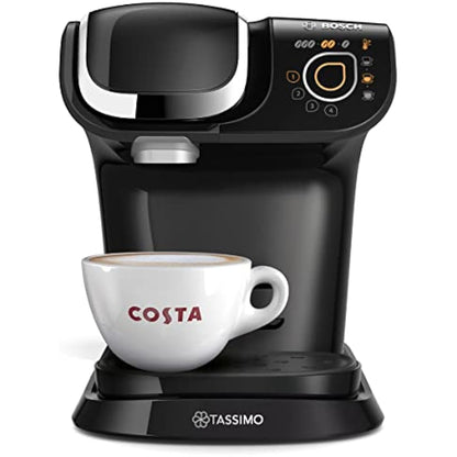 TASSIMO Bosch My Way 2 TAS6502GB Coffee Machine, 1500 Watt, 1.3 Litre - Black