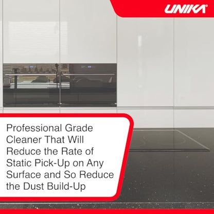 Unika Gloss Surface Cleaner and Microfibre Cloth - Twinpack