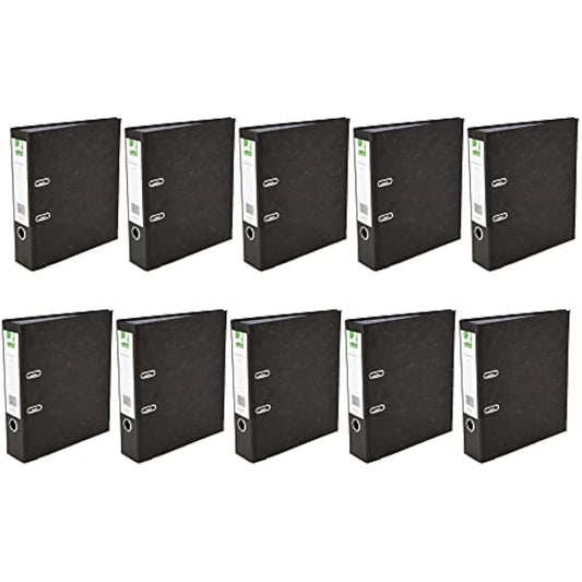 Q-Connect Lever Arch File A4 Black (10 Pack) KF20001