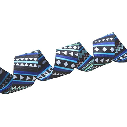 Mihqy Dog Collar and Lead Set with Bohemia Floral Tribal Geometric Patterns - Soft Ethnic Style Collar Adjustable for Small Medium Large Dogs(Bohemian Blue Set,L)