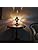 DEMMEX Handmade Colorful Mosaic Glass Table Desk Bedside Lamp Lampshade with Antique Brass Base, Small 11.8x5.5 in. (Middle East Rug)