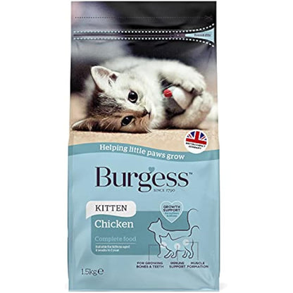 Burgess Dry Kitten Food Chicken, 1.5 kg