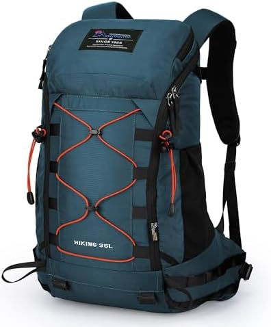 MOUNTAINTOP 35L Unisex Hiking Backpacks Lightweight Trekking Rucksack Light Daypacks for Travel Camping Climbing Mountaineer Outdoor Sport