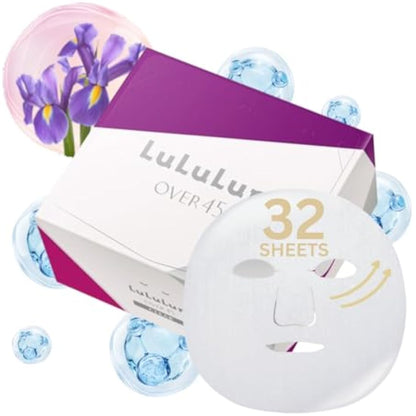 Lululun Over 45 Face Mask 32pcs - Iris Blue S