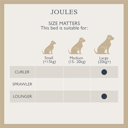 Rosewood x Joules Festival Floral Box Bed for Dogs, Large Dog Bed, Padded Sides, Non-Slip Base, Luxury Pet Bed for Large Dogs