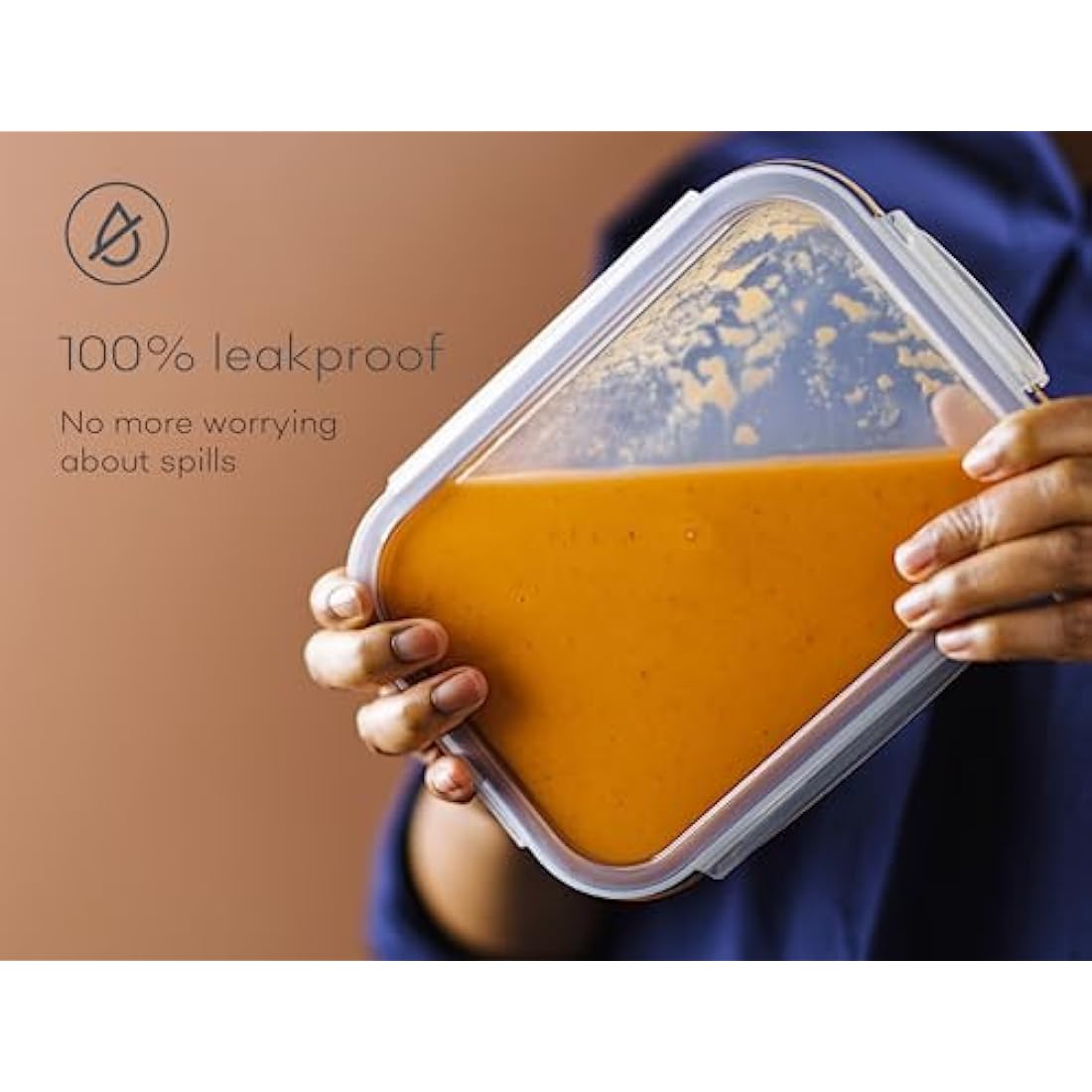 Franklin Lade Glass Food Storage Containers | 3 Piece Extra Large Set 1520ml | BPA-Free Airtight LeakProof Lid | Food Containers | Glass Containers with Lids | Oven, Freezer & Dishwasher Safe