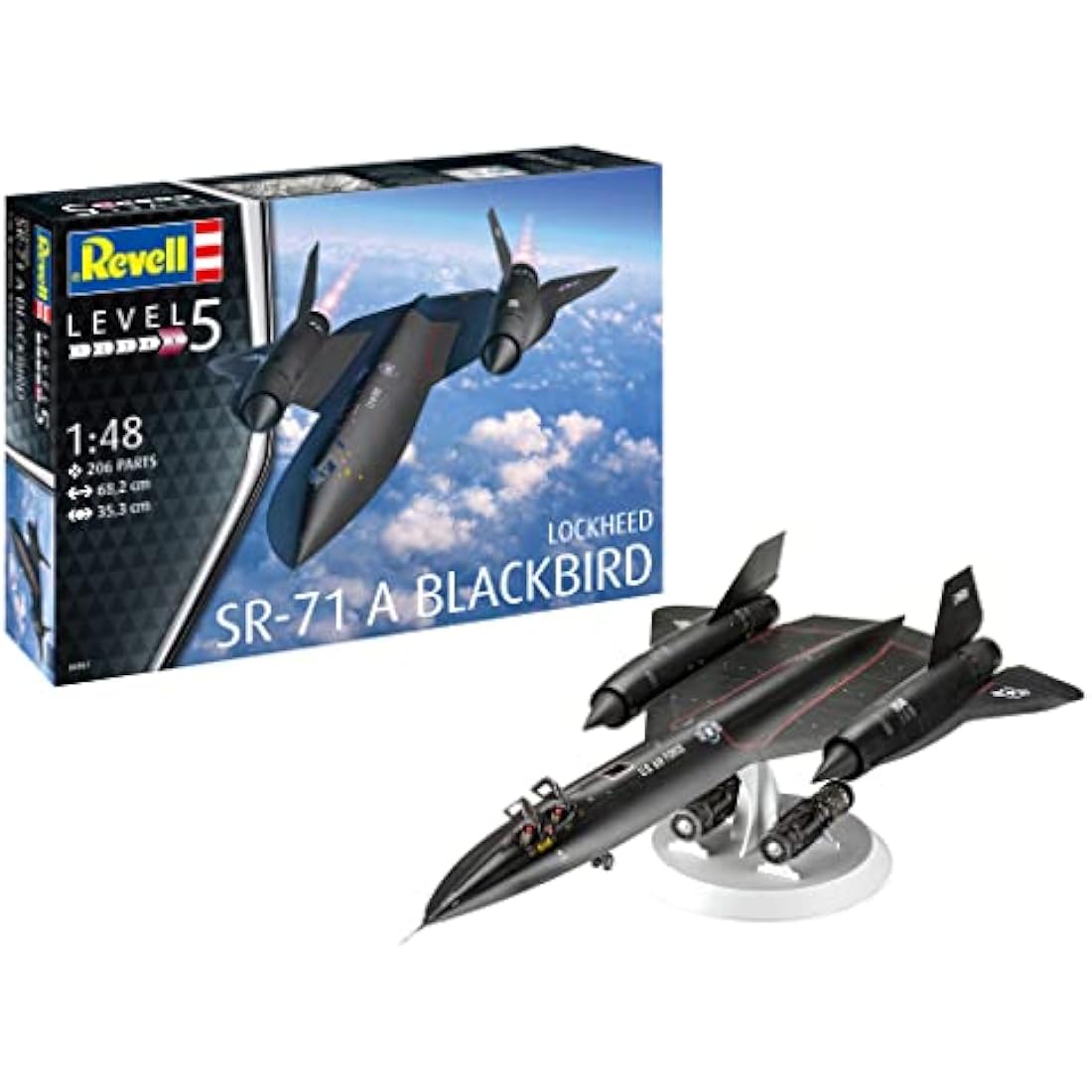 Revell 04967 Lockheed SR-71 A Blackbird 1:48 Scale Unbuilt/Unpainted Plastic Model Kit