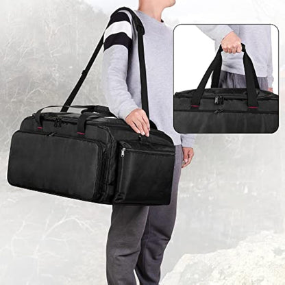 DSLEAF RC Storage Bag for 1/8 or 1/10 Car, Protective RC Carry Case with Multi Pockets for Batteries, Charger, Tools and Other Accessories, Patented Design