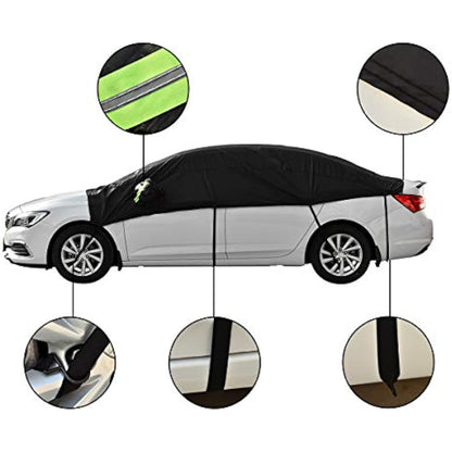 Queta Windshield Snow Cover Car Half Car Cover Front Screen Protective Cover Snow Ice Dust Guard Cover