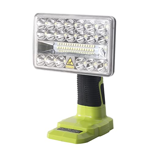 Torch for Ryobi 18v Battery, LED Work Light for Ryobi 18v Battery, 18W 2000LM LED Project Light Portable Floodlight and Spotlight Combo for Camping