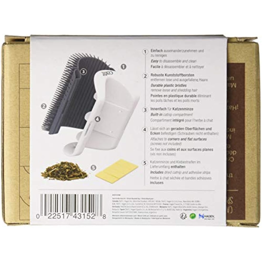 Catit Senses Self Groomer,GRAY, 2.0