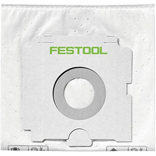 Festool 500438 SELFCLEAN Filter Bag SC FIS-CT SYS/5, White, Set of 5 Pieces