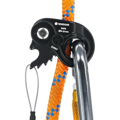 NewDoar Rope Ascender Lightweight Rope Clamp Ascender Riser Adjuster Fits 8-13mm Rope Self-Locking Grip for Rock Climbing,Hunting,Protection Rescue,Rappelling,Arborist,Gear Equipment