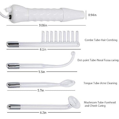 TEEROVA Skin Therapy Wand - Portable Handheld High Frequency Skin Therapy Machine for Acne Treatment, Skin Tightening, Wrinkle Reducing, Dark Circles, Puffy Eyes & Hair Follicle Stimulator