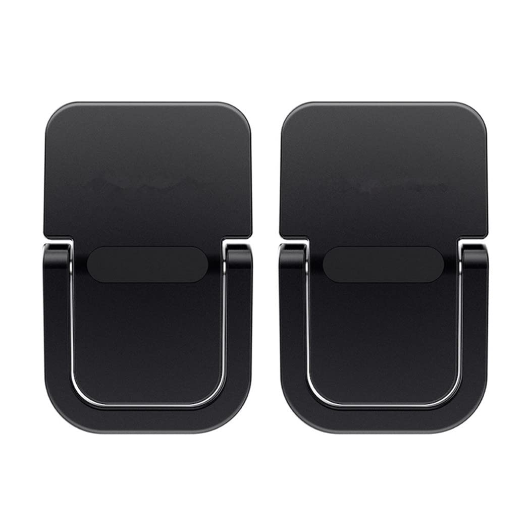 Keyboard Stand for Computer, Mini Invisible Laptop Kickstand for Desk Computer Keyboard MacBook Notebook Stand Riser Aluminum (2PCS) (Black)