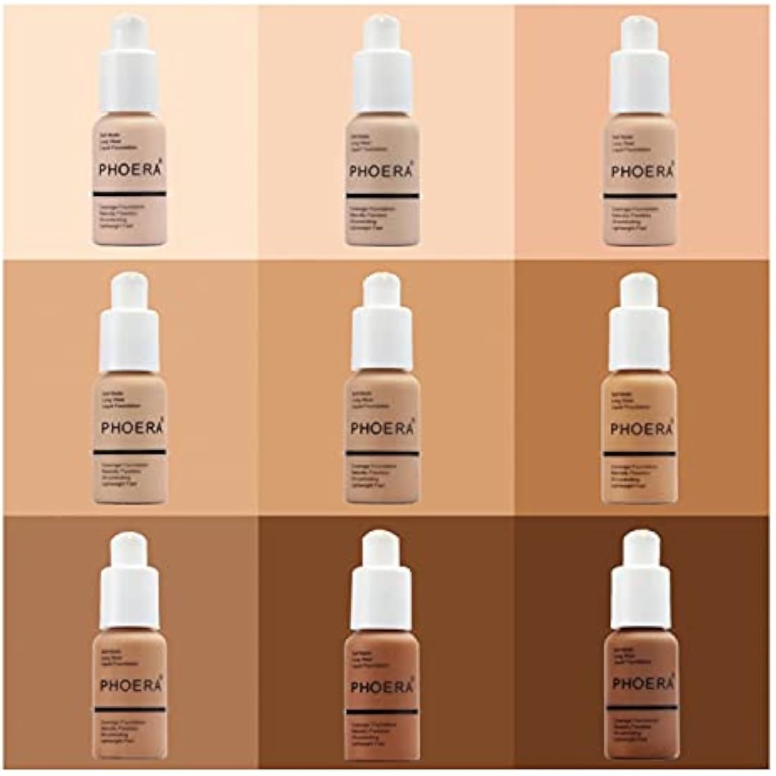 Aquapurity Phoera® Full Coverage Foundation Soft Matte Oil Control Concealer 30ml Long Lasting Flawless Cream Smooth (105 SAND)