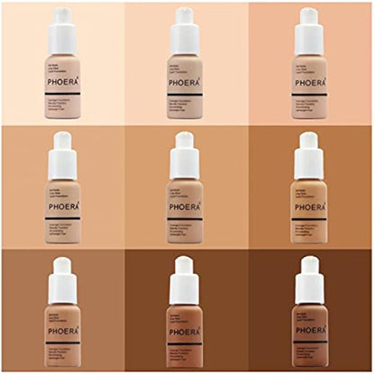 Aquapurity Phoera® Full Coverage Foundation Soft Matte Oil Control Concealer 30ml Long Lasting Flawless Cream Smooth (105 SAND)