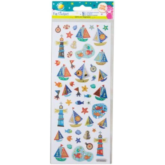 Craft Planet Fun Stickers, Nautical, Stickers For Young Crafters Collection, For Posters, Card Making, Scrapbooking, Party Bag Fillers, Sticker Book, Reward Chart Stickers, Invites, Craft