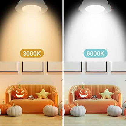 LED Recessed Ceiling Lights Ultra Slim 10W LED Downlights for Ceiling, 3000K Warm White, 125mm Hole Size, 960LM, IP44 Round Spotlights for Bathroom Kitchen Living Room, 10 Pack