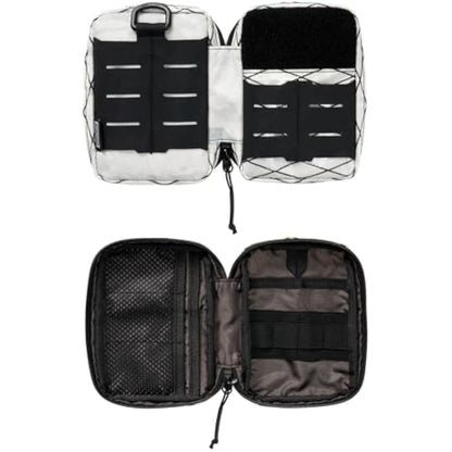 TACTICAL GEEK Compact Multi-Purpose MOLLE EDC Waist Pouch, Nylon Daily Utility Tool Organizer Bag X-White