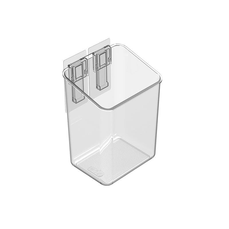 Amtido Bathroom Caddy Shelf - Self-Adhesive Shower Shelf No Drilling, Wall-Mounted Plastic Storage Shelves for Bathroom and Kitchen Organisation -