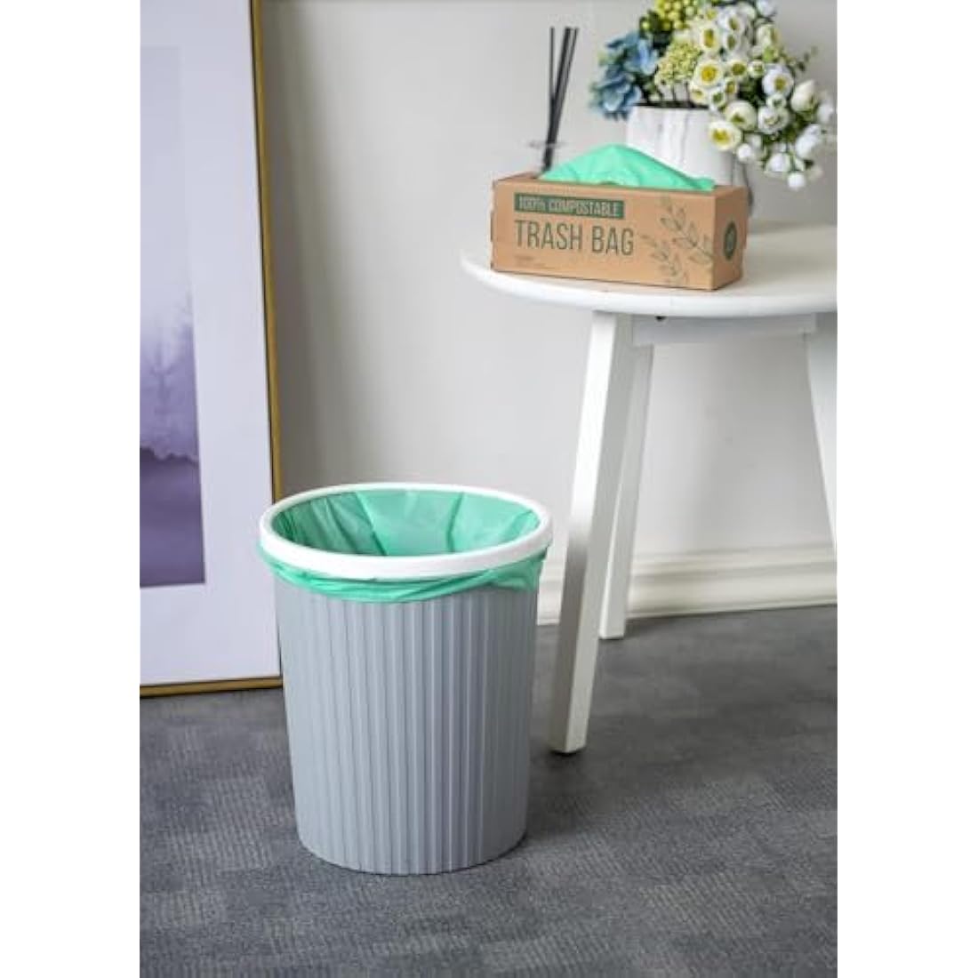 150 Bags Compost Bin Liners 6L 8L 10L 30L Kitchen Waste Bags 100% Biodegradable Bags with EN13432 Certification (10L)