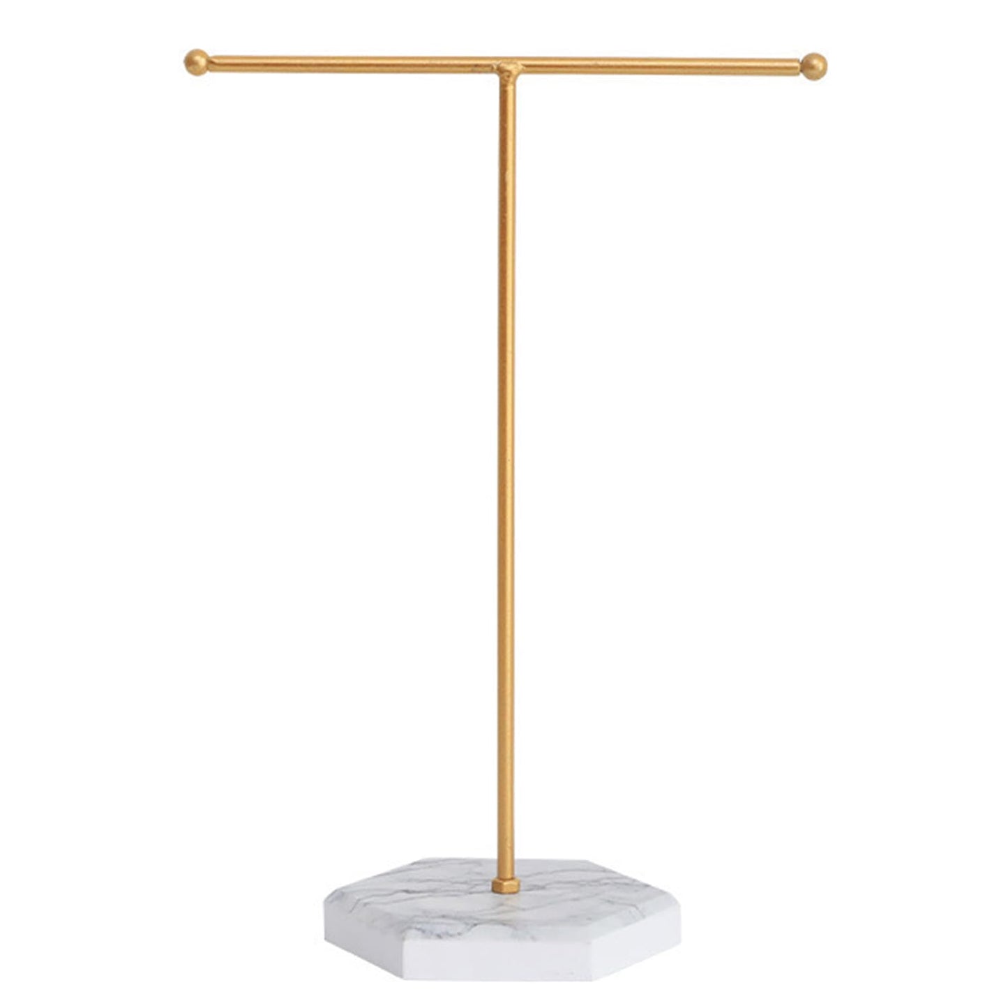 DUINIU 1 Piece Metal Jewelry Stand, Jewelry Storage Rack, T-Shaped Necklace Display Stand, Jewelry Hanging Organizer, Suitable for Necklaces