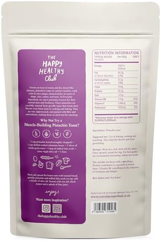Everyday Superfood Raw Pistachio Kernels 1kg | Certified & Tested for Aflatoxin | Shelled, Unsalted, No Hidden Oils | for Snack or Baking