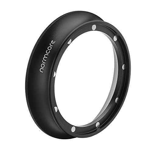 Normcore 58mm Magnetic Dosing Funnel V2 - Espresso Coffee Dosing Ring - 18mm Anodized Aluminum with 9 magnetized Steel Compatible with 58mm Portafilter,Black