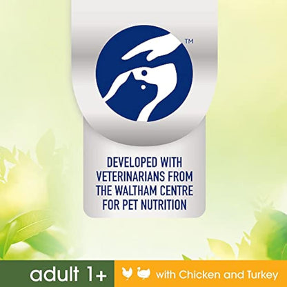 Perfect Fit Natural Vitality Dry Cat Food Adult 1+ - Complete Dry Food for Adult Cats from 1 Year Old, Rich in Chicken and Turkey – 6 kg (Pack of 1)