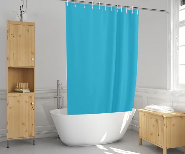 ProBytes Polyester Shower Curtain - Water Repellent Fabric,180 x 180 CM, 71 x 71 Inch, 12 Rail Hooks, Mildew Resistant, Machine Washable