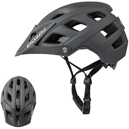 Exclusky Mountain Bike Helmet, MTB Helmet Adult Lightweight Breathable Mens Bike Helmet Cycling Mountain & Road Bicycle Helmets for Men Women